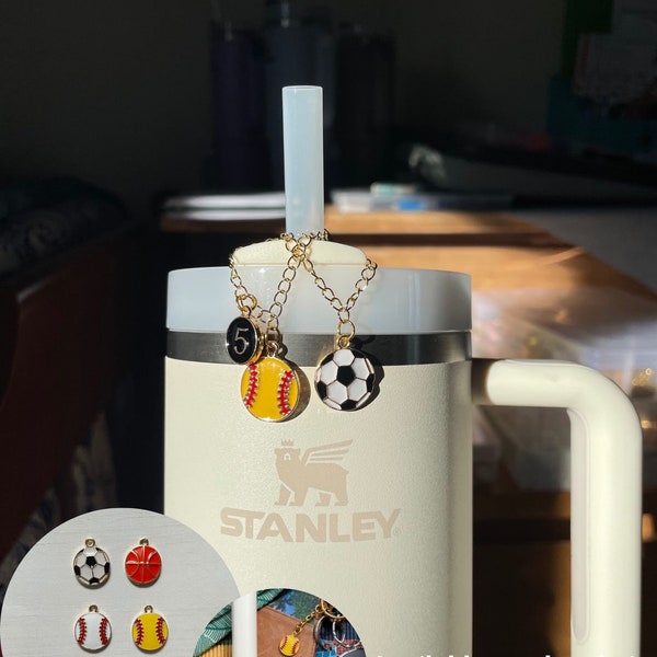 Sports Charm | Stanley Charm Water Bottle Charm for Yeti Bottles Owala Athlete Gift Sports Mom Coach Gift Student Athlete Personalized Gift