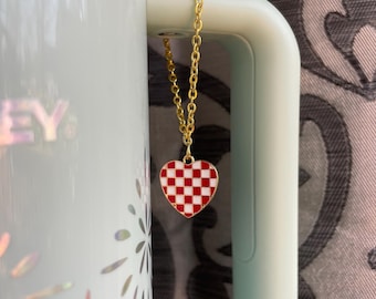 Heart Cup Charm: Tumbler, Wine Glass, Keychain - Valentine's Gift