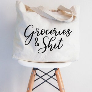 Reusable Grocery Tote Bag, Ecofriendly Tote Bag, Grocery Bag, Grocery Tote Bag, Reusable Tote, Cotton Tote Bag, Canvas Reusable Bag,