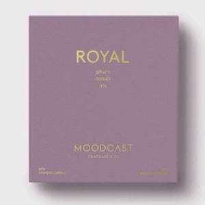 Moodcast Royal Candle, Royal Candle, Royalty Candle, Royal, Royalty, Birthday for Her, Birthday for Them, Housewarming Gift, Iris Candle
