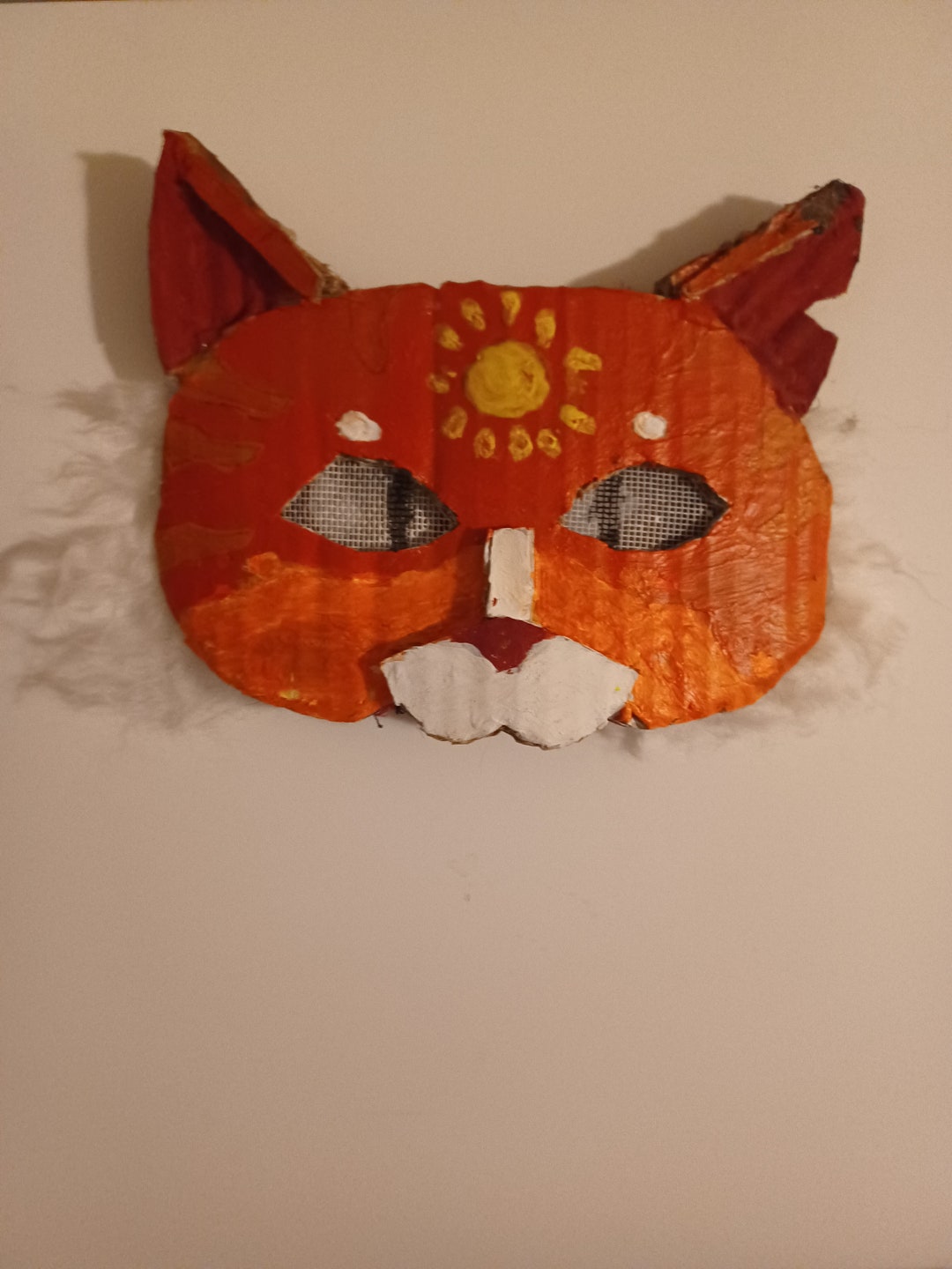 Ginger Cat Therian Mask Etsy