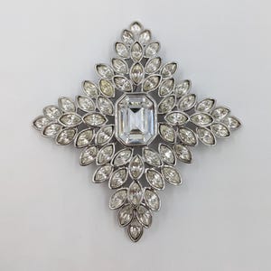 Kenneth Jay Lane Vintage KJL Jacqueline Kennedy Onassis Pin 1990&#39;s Brooch