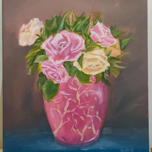 citron peinture a huile sur carton