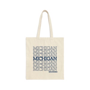 University of Michigan Canvas Tote Bag