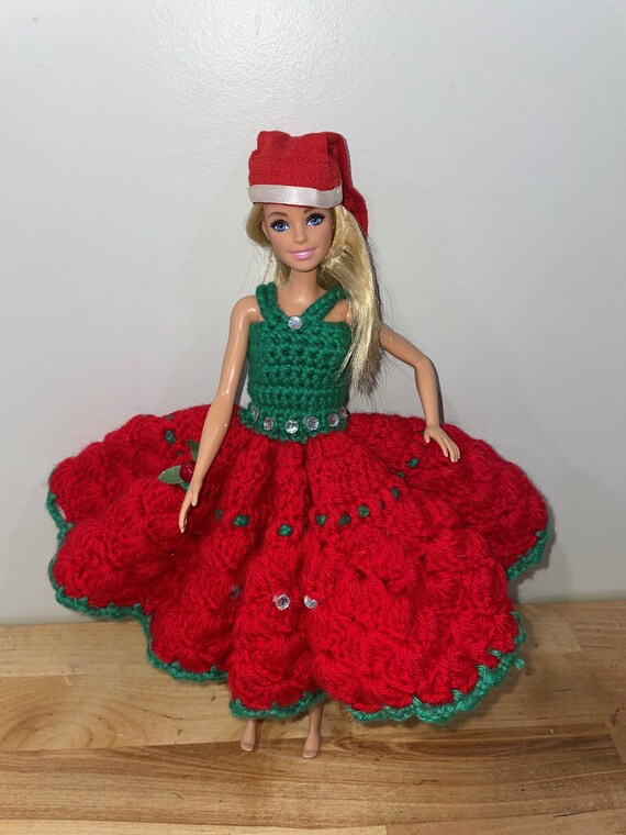 white christmas dresses Barbie 12 Days of Christmas Doll and Accessories
