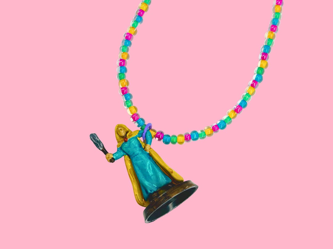 アクセサリー MIKIAxGDC collabo holly necklace Holly the Heroic Beaded Necklace, 80s Jewelry Gift, 3D Printed