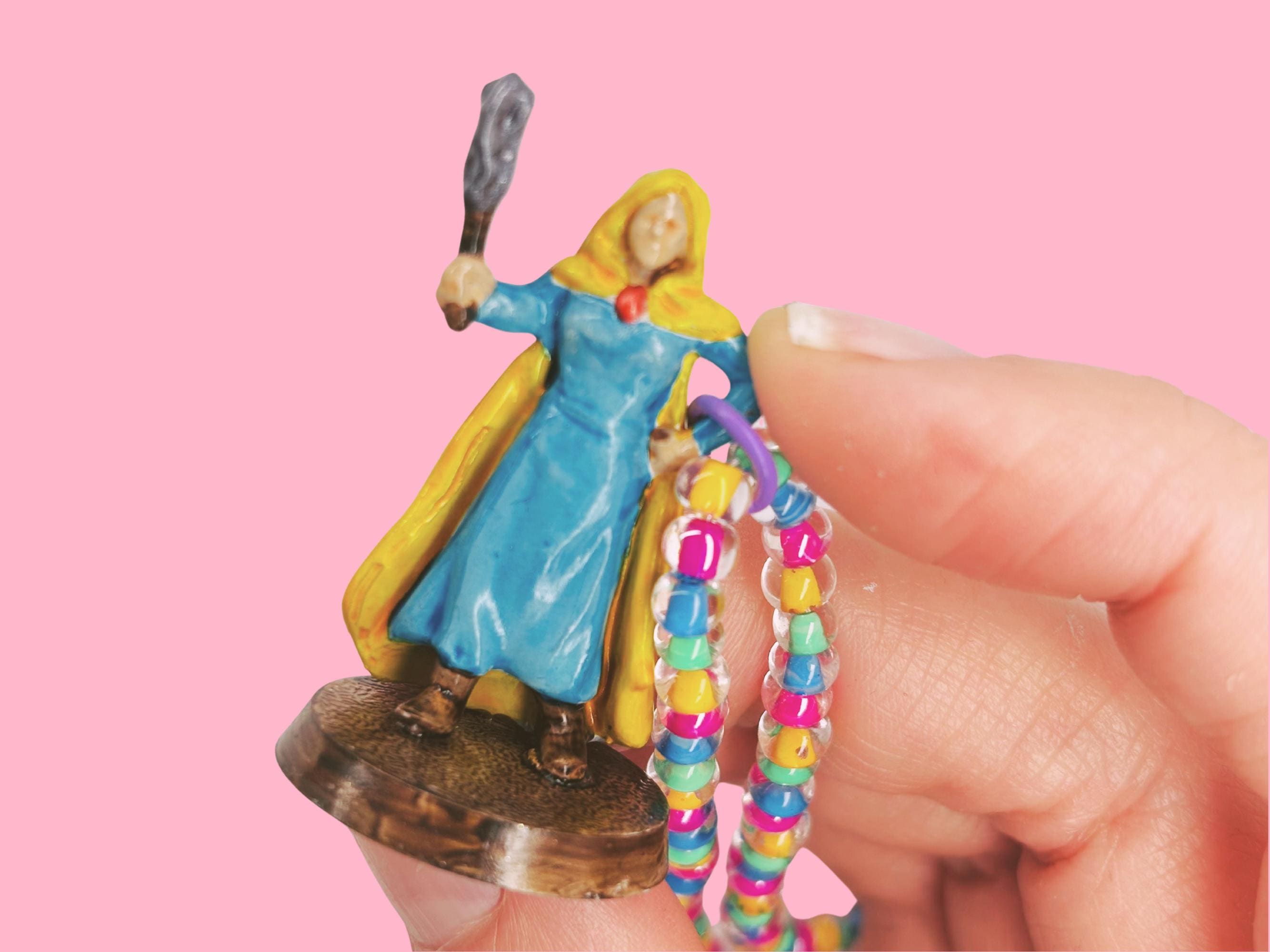 Holly the Heroic Beaded Necklace, 80s Jewelry Gift, 3D Printed