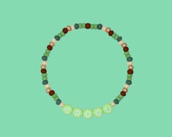 Star Wars Grogu Beaded Bracelet