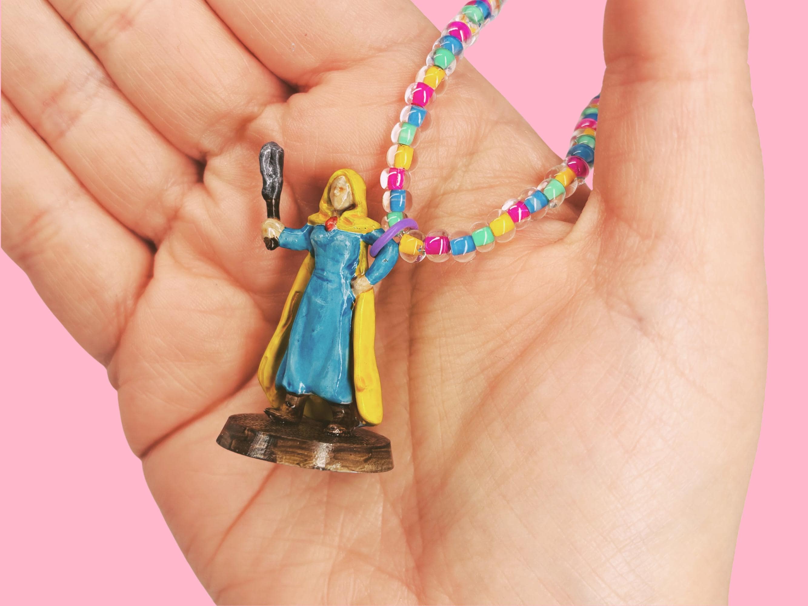 Holly the Heroic Beaded Necklace, 80s Jewelry Gift, 3D Printed