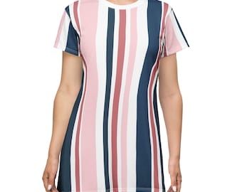 strapless open back dress Malibu Chambray Blue Stripe Off-the-Shoulder Maxi Dress