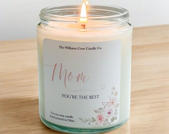 Gift for Mom, Mothers Day Gift, Gift from Daughter, Mom Gift, Best Mom Ever, Personalized Candle Gift