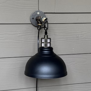 Sconce wall.Industrial decor.Bedside lamp.Vintage wall lamps.Applique murale vintage.Light fixture.Industrial light.Wall sconce.Black lamp.