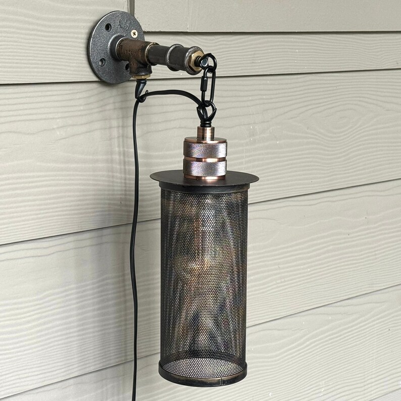 Beautiful view of Vintage Industrial Metal Sconce