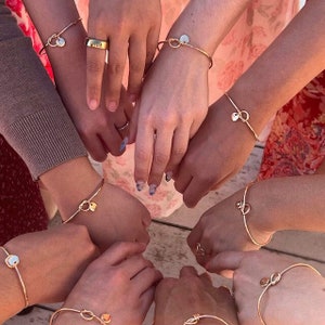 Group Bracelet, Family Reunion Bracelet, Matching Bracelets, Bracelets for Group, Girls Night Out Gift, Best Friend Bracelet, Custom Initial