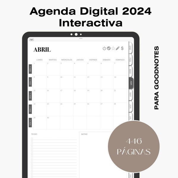 Agenda Digital 2024 Interactiva Formato Vertical para iPad