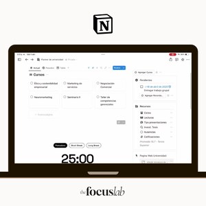 University and Thesis | Notion Template | Academic Planner for Students | Organizing Assignments, Classes, Exams, and Submissions image 8