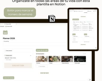 Planner 2026 - Plantilla de Notion | Organiza tu vida este 2026
