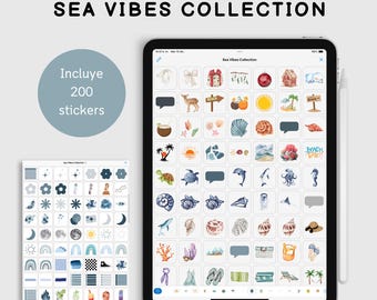 Stickers Digitales - Sea Vibes Collection - Para GoodNotes