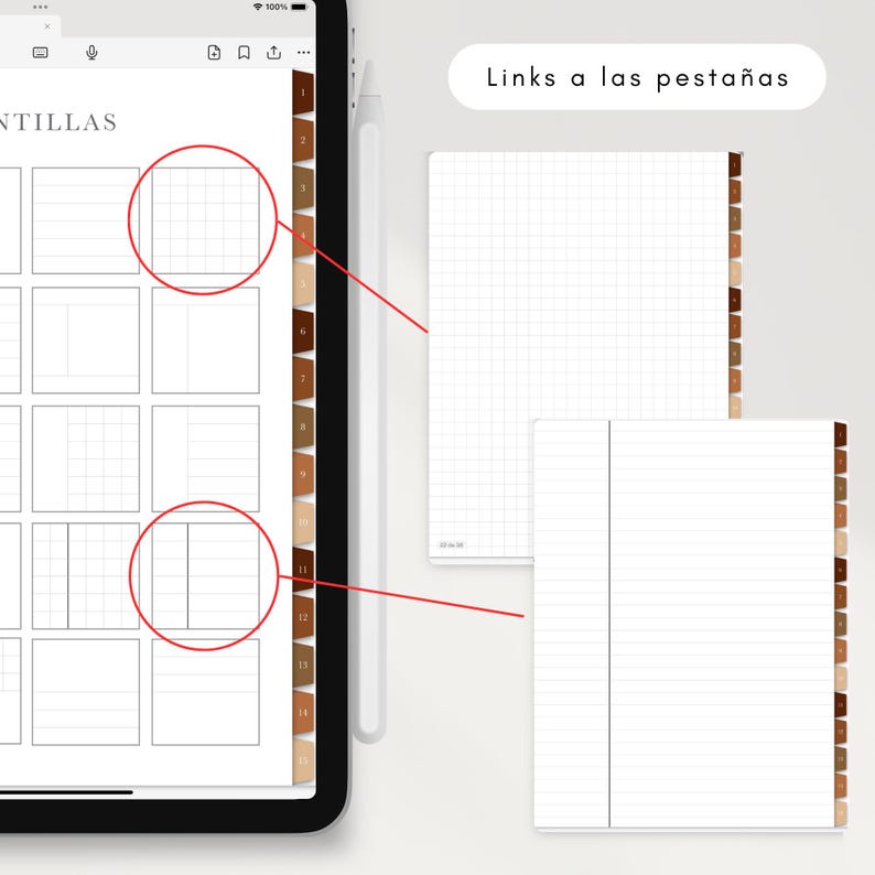 Terracotta Interactive Digital Notebook for iPad - Etsy