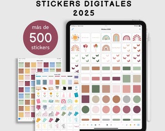 Stickers Digitales 2025 para iPad