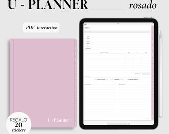 Planner Digital Rosado Universitario para iPad - Productividad, Organización y Estética