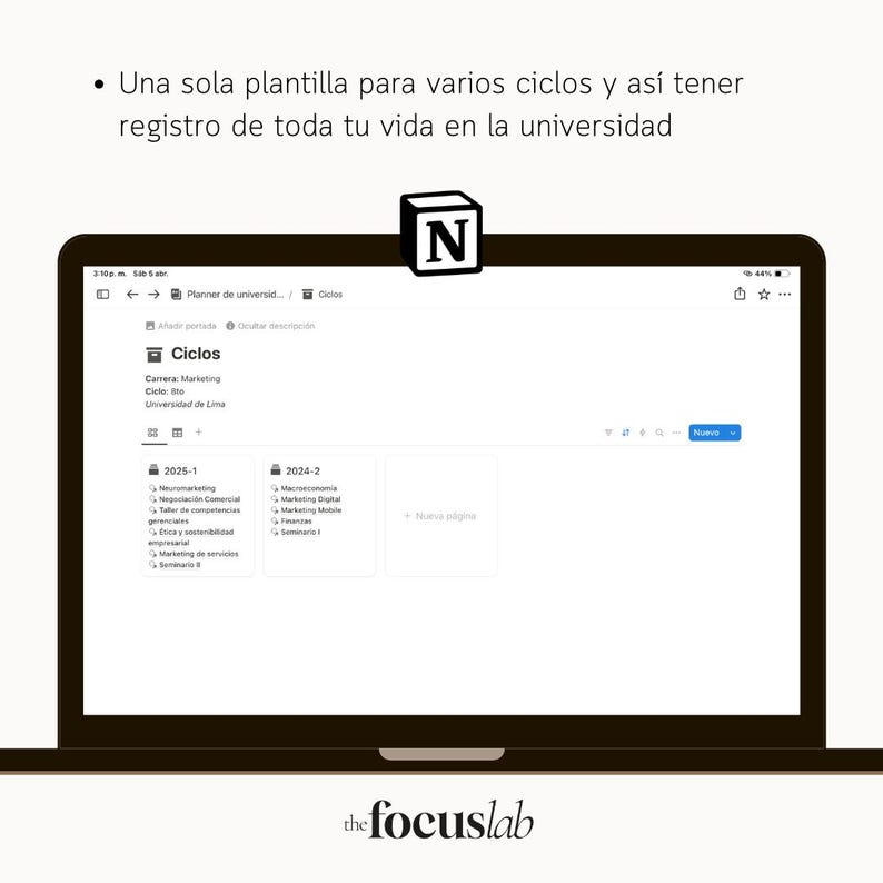 University and Thesis | Notion Template | Academic Planner for Students | Organizing Assignments, Classes, Exams, and Submissions image 6