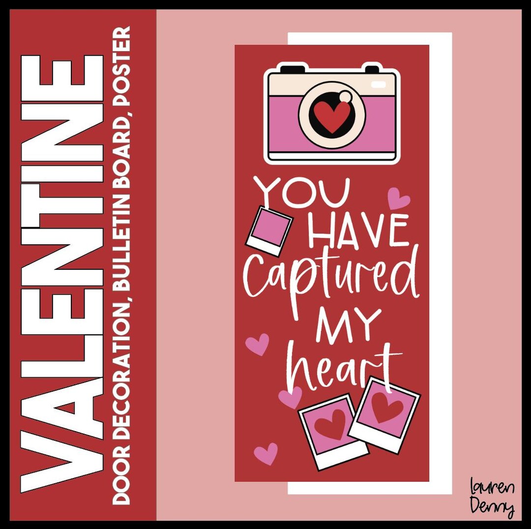 You've Captured My Heart Valentine's Day Door Decoration Kit - Perfect ...