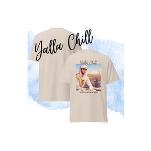 Yalla Chill Graphic Tee | Unisex Classic Cotton T-Shirt | Arabian Prince Shirt | Arab Teen Shirt | Birthday Gift | Eid Gift |