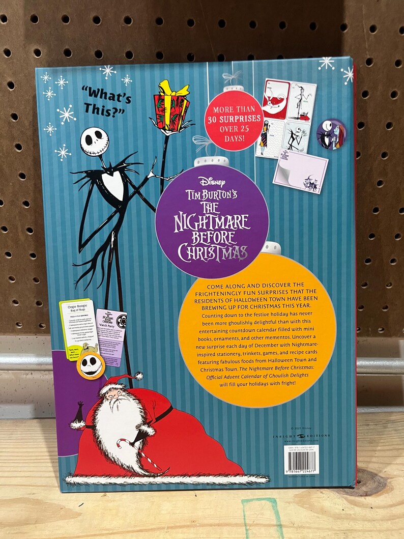 Disney TIM BURTON the NIGHTMARE Before Christmas Advent Calendar Etsy