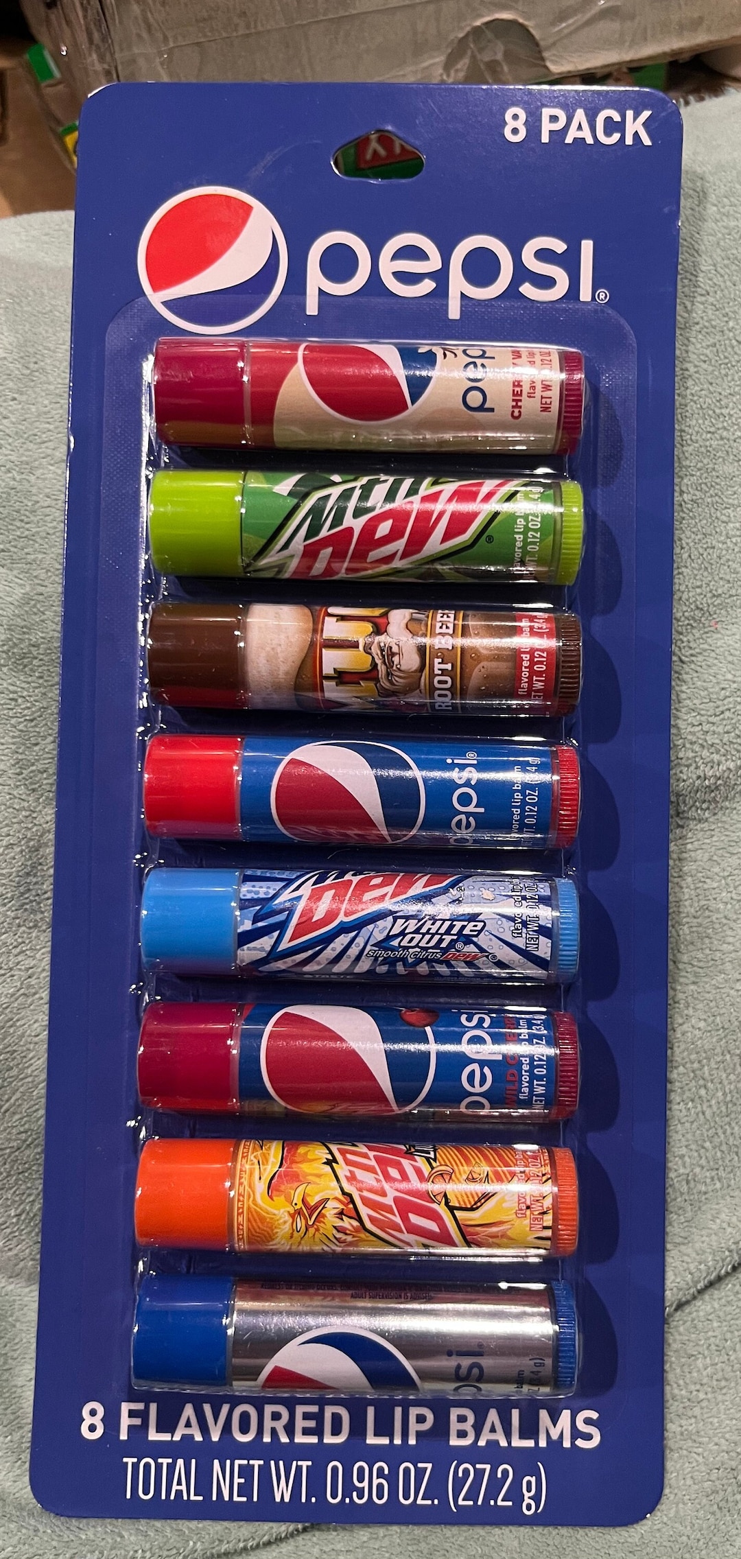 Lip Balms Pepsi Soda Flavored Lip Moisturizer Sticks Variety 8 Pack Etsy