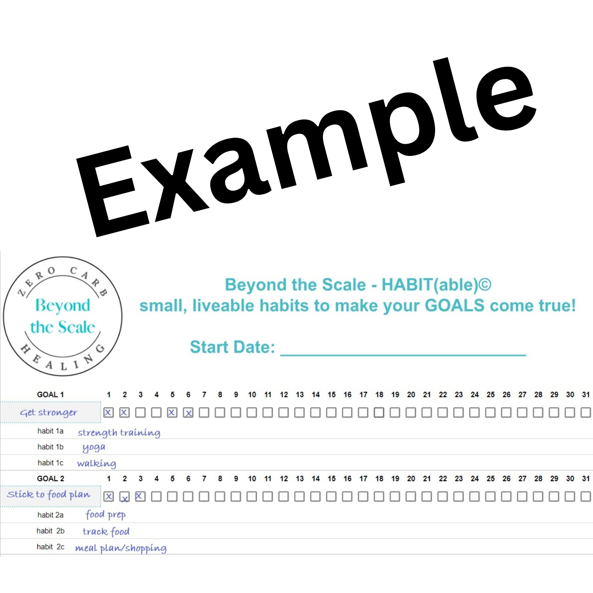 Habitable Printable Habit Tracker With Journal Page - Etsy