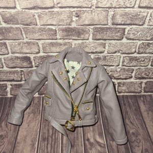 Leather jackets for a 11 inch / 30 cm femate Dolls / Premium Handmade Quality / Doll Clothes / Clothes for dolls / Fashion Doll Clothes