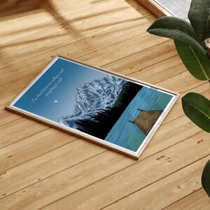 The View Between Villages Noah Kahan Art Print, Stick Season Wall Art, the great divide, Music Poster, lyric art