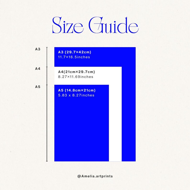 art print size guide
