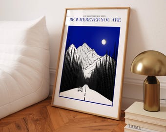 Lámina artística "Vas a llegar lejos" de Noah Kahan, póster de música folk (tamaño A5/A4), decoración lírica y marco opcional.