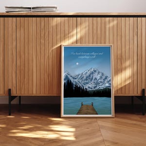 The View Between Villages Noah Kahan Art Print, Stick Season Wall Art, the great divide, Music Poster, lyric art