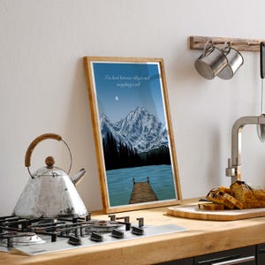 The View Between Villages Noah Kahan Art Print, Stick Season Wall Art, the great divide, Music Poster, lyric art