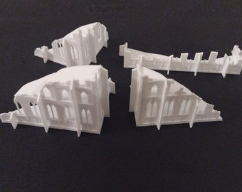 District K 8mm wargame Ruin Bundle (4 ruins)