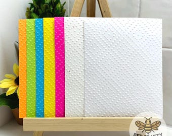 Polka Dot Embossed Scrapbook & Cardmaking Paper Pack of 4 | Embellishment for Layouts and Paper Crafting
