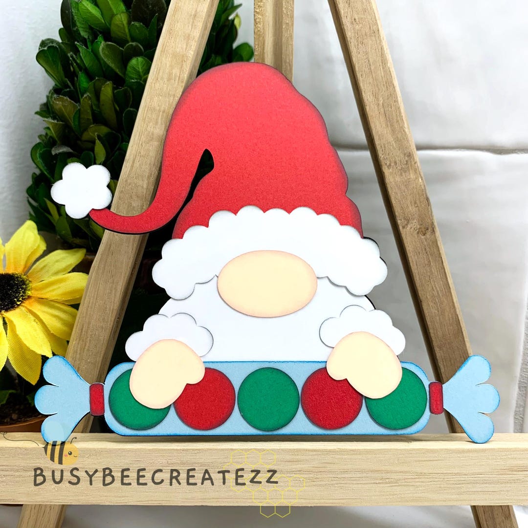 Christmas Gnome Scrapbook Die Cut Embellishment for Scrapbook Layouts ...
