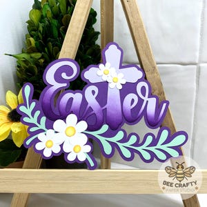 Embellissement découpé à l'emporte-pièce de titre d'album de Pâques pour des mises en page d'album | Rassemblement religieux pour scrapbooking et fabrication de cartes, titres préfabriqués