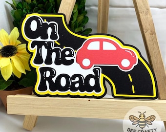 Road Trip Scrapbook Title Die Cut Embellishment for Scrapbook Layouts | Scrapbooking and Cardmaking Paper Piecing, Premade Titles