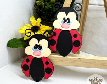 Lady Bug Scrapbook Title Embellishment Die Cut for Layouts | Insects & Animals Scrapbooking, Cardmaking, Paper Piecing, Premade Titles