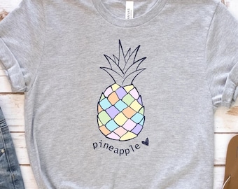 Pineapple Shirt, Cute Pineapple T-Shirt, Pineapple T-Shirt, Fruit Shirt, Pineapple Lover, Foodie Shirt, Cute Summer Shirt, Womens T-Shirt