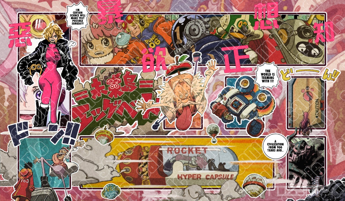 One Piece TCG Vegapunk Playmat Design - Etsy