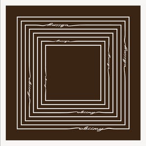 Brown Silk Scarf for Men, 25 inch Square Bandana, Elegant Pocket Square, Luxury Neck Scarf, Designer Handkerchief, Gift for Him