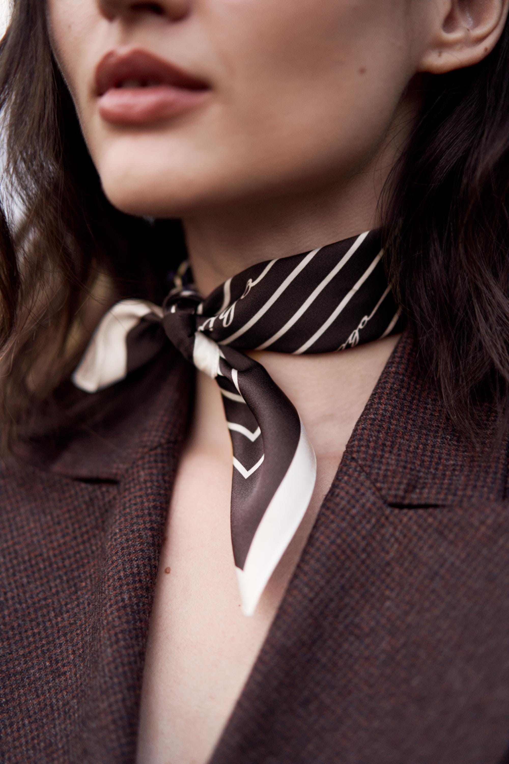 小物 R&D.MCo- BROWN BEARS SILK SCARF R&D.M.Co-[アールアンドディーエムコー]BROWN BEARS SILK SCARF NO