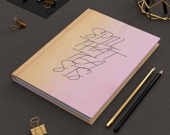 Spill the Tea ハードカバージャーナル | インスピレーションあふれるノート、彼女への贈り物、ライティングジャーナル、セルフケア日記、エンパワーメントジャーナル