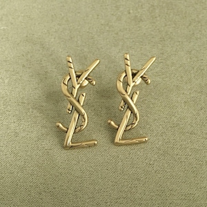 Vintage Stylish YSL Yves Saint Laurent Earrings