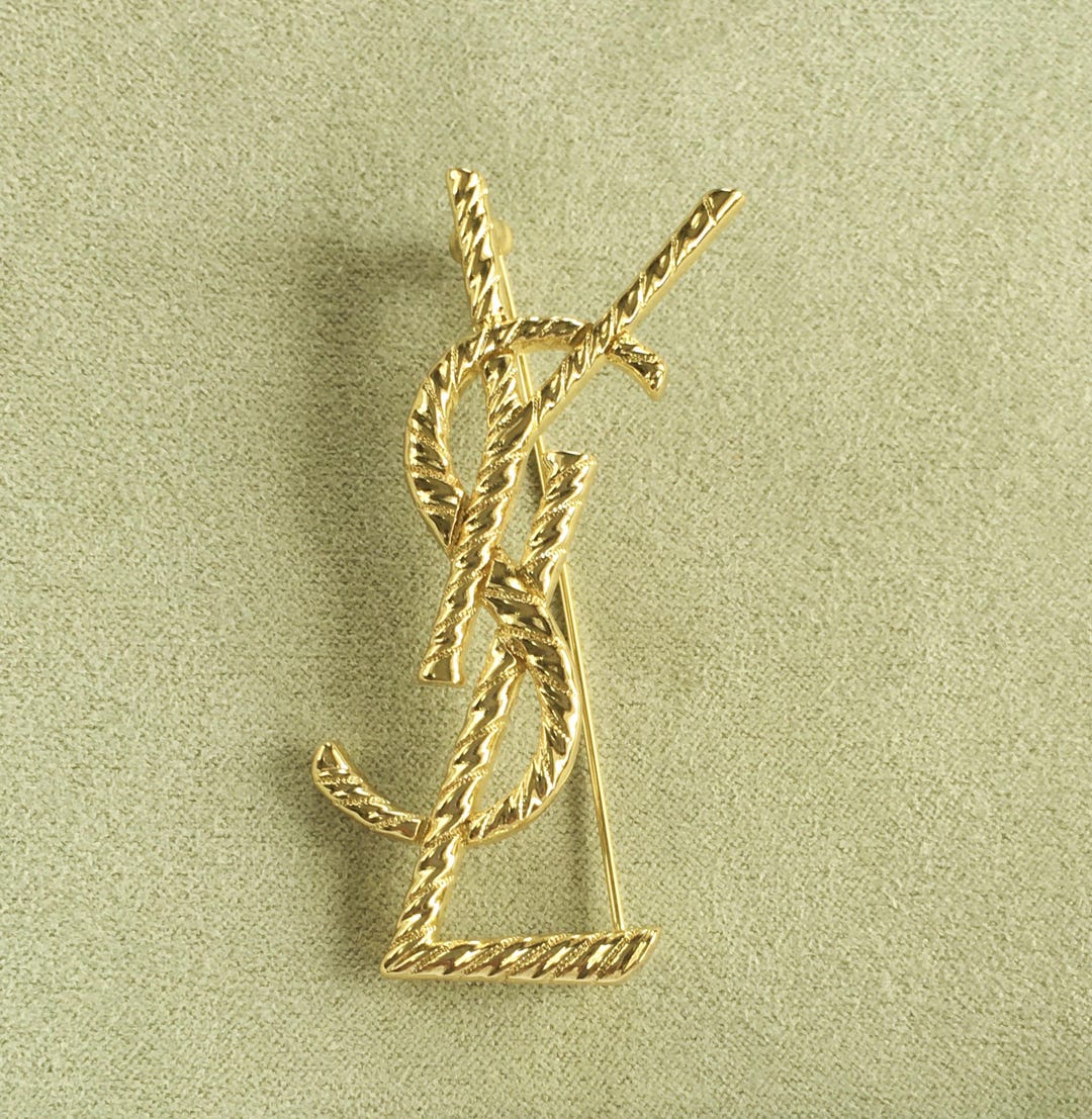 Broche Pin's Vintage Style Yves Saint Laurent - Superbe Bijou De Marque - Neuf Sans Emballage